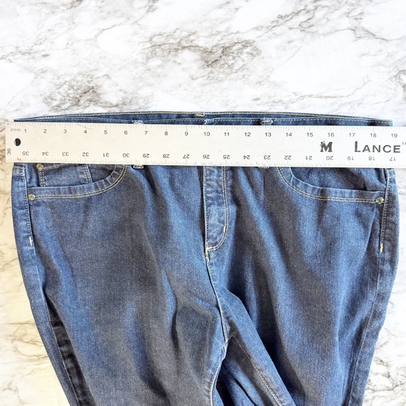 Talbots Dark Wash High Rise Flare Jeans - Picture 6 of 10